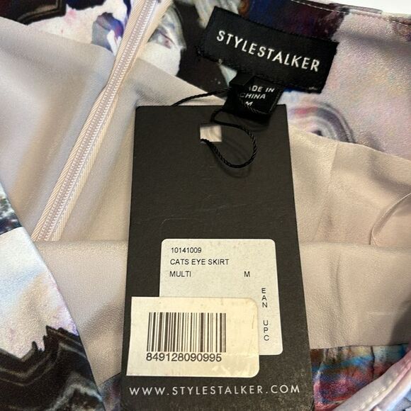 NWT Stylestalker Cats Eye Agate Print Mini Skirt Size Medium - Picture 9 of 9